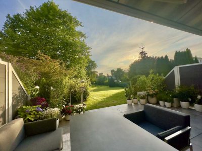 Exklusive 3-Zi.-Terrassenwohnung mit direktem Gartenzugang & TG – hochwertig saniert
