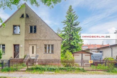 IMMOBERLIN.DE –  Solide Doppelhaushälfte mit Ausbaupotential bis ca. 180 m2