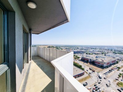 Wohnen im Leopoldtower / Citygate - Eckwohnung mit ca.18 m2 Balkonfläche!