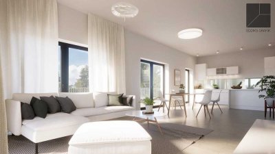 Erstbezug! Moderne Dachgeschosswohnung mit Dachterrasse