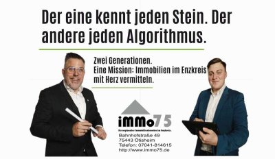 freistehendes Einfamilienhaus mit Garten, Dachterrasse, Garage und großem Aussenstellplatz