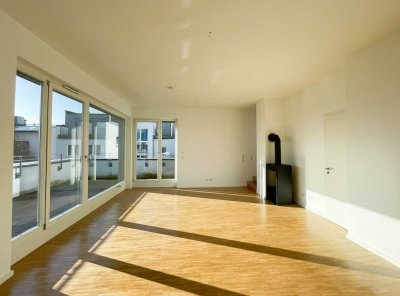 Penthouse mit Kamin, Dachterrasse & Aufzug bis in die Wohnung