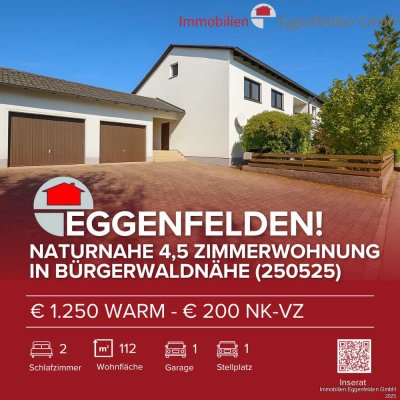Eggenfelden! Naturnahe 4,5 Zimmerwohnung in Bürgerwaldnähe (250525)
