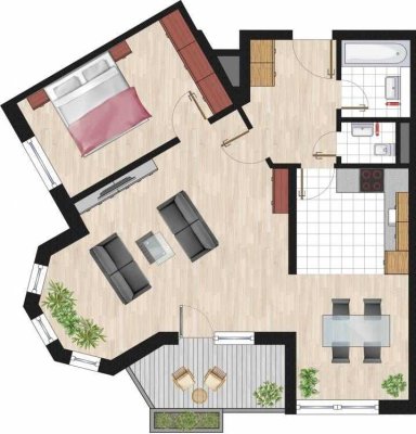 Kaufpreisreduktion!
Niehl/Weidenpesch! Helle u. sanierte Dachgeschoß-Wohnung mit Terrasse! Vermiete