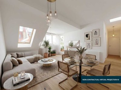 Erstbezug im Dachgeschoss: Stilvolle Wohnung mit Top-Ausstattung