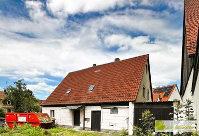 Sanierungsimmobilie- Entkerntes EFH mit fertiger Planung in beliebter Lage in Erlangen-Eltersdorf