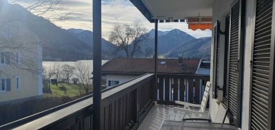 Möblierte 1-Zimmer-Wohnung mit großem Balkon und Seeblick am idyllischen Schliersee