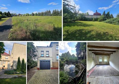 Ca. 550 m² EFH, teilsaniert, 3 Garagen, Werkstatt, Teich u.v.a.m.