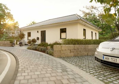 Bauen Sie jetzt einen Bungalow – eine sichere, zukunftsgerechte Immobilie inkl. Grundstück