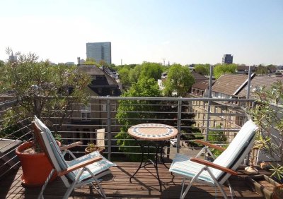 Lichtdurchflutete Maisonette mit großer Südwest-Terrasse
