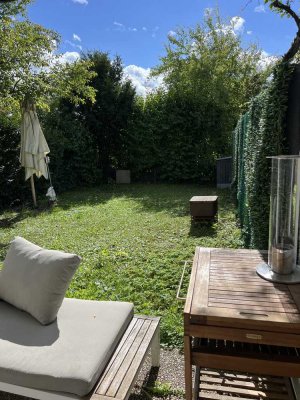Top 2,5-Zi.-EG-Wohnung mit Südgarten, Tiefgarage + Außenstellplatz, möbliert & barrierefrei