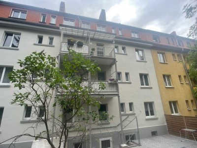 WG tauglich: sofort beziehbare, kleine aber gut geschnittene 3-Zimmer-Wohnung in der Brühlervorstadt