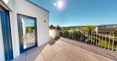 Exklusive Penthouse-Wohnung 2 ZKB mit zwei Balkonen in KL-Innenstadt