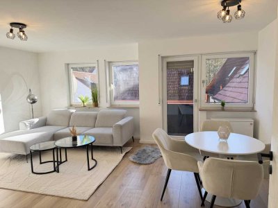 Erstbezug nach Renovierung: Helle 2,5-Zimmer-Wohnung in Oberriexingen.