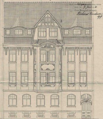 Mehrfamilienhaus im Jugendstil,  zentrale Lage, teilvermietet mit Sanierungs-AfA