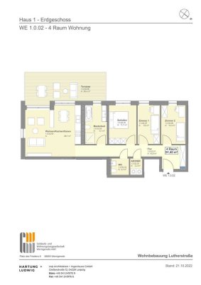 4 - Raum - Wohnung im Neubau Lutherstraße