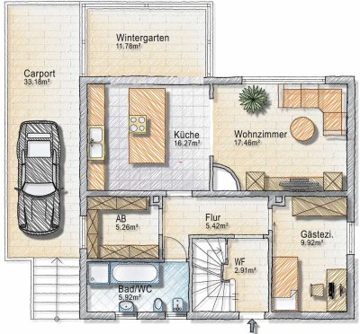 Einfamilienhaus mit Grundstück in ruhiger Lage