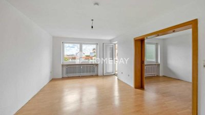 Helle 4-Zimmer-Etagenwohnung mit Loggia und Tiefgaragenstellplatz