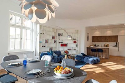 Möblierte Luxuswohnung im Lehel direkt am Englischen Garten, Isar