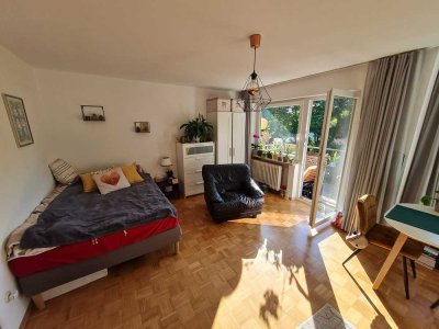 Helle, freundliche 1-Zimmer-Wohnung mit sonnigem Balkon in Aising/Rosenheim