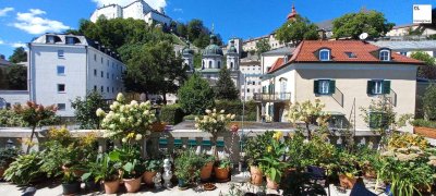 Wunderschöne Terrassenwohnung in exklusiver Top-Lage, Salzburg Nonntal mit Festungsblick, gelegen am Erhardplatz! PKW-Garage und Stellplatz inklusive!
