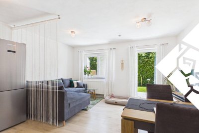 Renovierte 2-Zimmer Gartenwohnung in Ruhelage zu mieten!