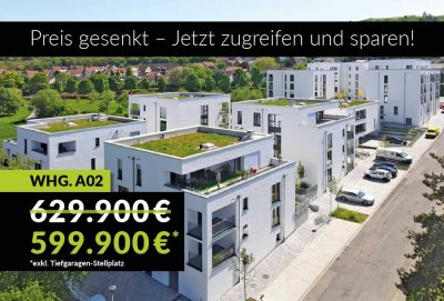 Schnell sein lohnt sich: neuer Preis für großartige 3-Zimmer Wohnung