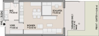 Neuwertige Gartenwohnung im Zentrum!