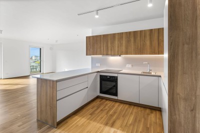 4-Zimmer Wohnung (unmöbliert) mit Zugang zu Fitness, Co-Working, Dachterrasse, Kinoraum