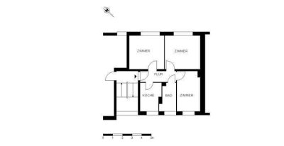 Kleine 3-Zimmer-Wohnung für Singles oder Paare