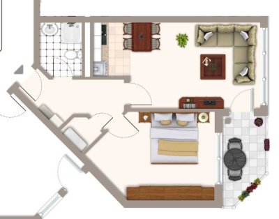 Erstbezug nach Renovierung - 2-Zimmer-Wohnung mit Balkon in toller Lage
