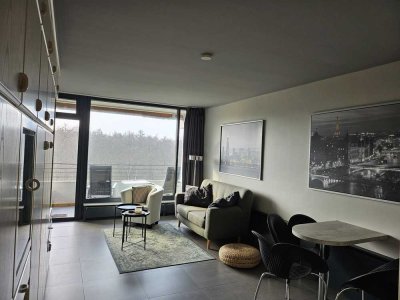 Langzeitvermietung! Renovierte 1-Zimmer-Wohnung mit Balkon und seitlichem Meerblick in Timmendorf