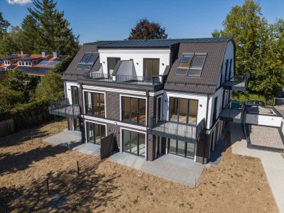 Neubau: Helle 3-Zimmer OG-Wohnung mit zwei Balkonen - stadtnah und im Grünen