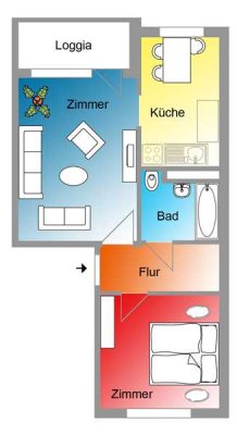 Renovierungsbedürftige Wohnung sucht neuen Mieter ab sofort