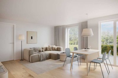 Praktische 2-Zimmer Wohnung mit 134m² Garten und Tageslichtbad