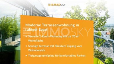Moderne 2-Raum-Terrassenwohnung