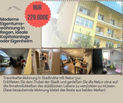 Moderne Eigentumswohnung in Regen, ideale Kapitalanlage oder Eigenheim
