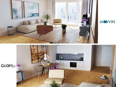 Darf's ein bisschen mehr sein? 3 Zimmer auf ca. 88 m² mit EBK, Terrasse, HWR zum Erstbezug!