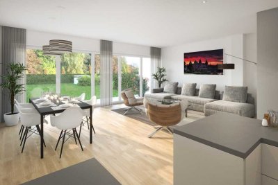 Provisionsfreie, moderne 2-Zimmer-Wohnung im lichtdurchfluteten Neubau