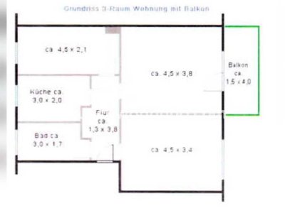 Tauschwohnung: Genossenschafts-3-RWG mit vollverglas. Balkon, Grün, ÖPNV