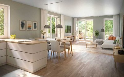 Exklusiver Wohnkomfort: 2-Zimmer Neubau-Erdgeschosswohnung mit Garten