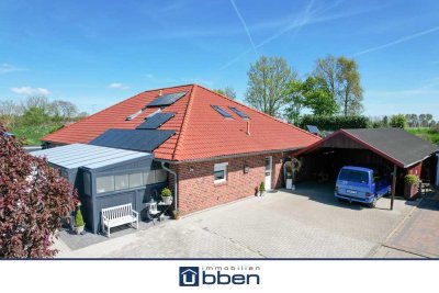 Moderne und großzügige Bungalowhälfte in ruhiger Sackgassenlage von Marienhafe!