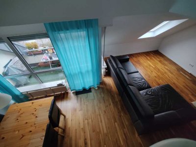 Teilmöblierte 3-Zimmer-Maisonettewohnung mit Balkon in Karlsruhe-Knielingen