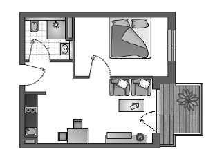 Stilvolle, neuwertige 2-Zimmer-Wohnung mit Balkon und Einbauküche in Weingarten