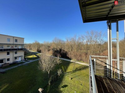 Absolute Ruhelage in der Solar-City! Diese lichtdurchflutete 4-Raum-Wohnung mit Balkon (Süd/Ost/West) grenzt direkt an das Naturschutzgebiet "Traun-Donau-Auen". Großes Kellerabteil inklusive, TG-Platz vorhanden!