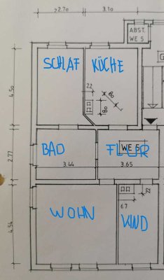 Peine-City:  3-Zimmer-Wohnung, Badewanne, Keller