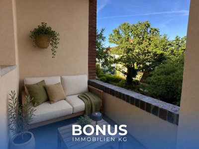 Frisch saniert im Denkmal: 4-Zimmer-Wohnung mit Loggia, separater Küche & Homeoffice-Option