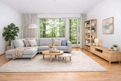Möblierte 3‑Zimmer‑Terrassenwohnung in der Menterschwaige mit Garten, Terrasse und 2 Bädern