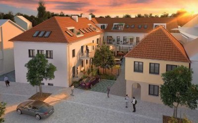 Exklusive 2-Zi.-DG-Whg. mit Aufzug, Klima, EBK, Balkon & Stellplatz