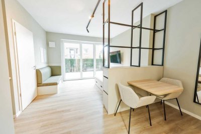 Möblierte 1-Zimmer-Wohnung mit Terrasse und Kochnische